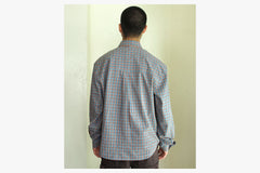 MITCHELL LS SHIRT - Blue/Rust SU24