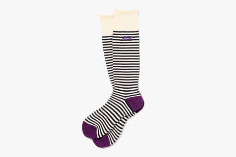 26/27 MERINO SOCKS - Navy Border