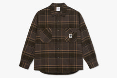 MIKE LS SHIRT | FLANNEL - Brown/Mauve WIN23