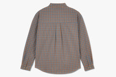 MITCHELL LS SHIRT - Blue/Rust SU24