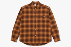 MITCHELL LS SHIRT | SHADOW CHECK - Caramel