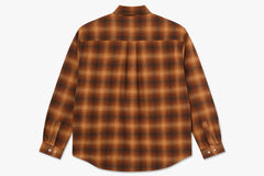 MITCHELL LS SHIRT | SHADOW CHECK - Caramel