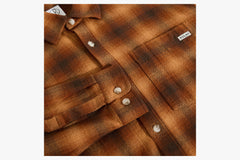 MITCHELL LS SHIRT | SHADOW CHECK - Caramel