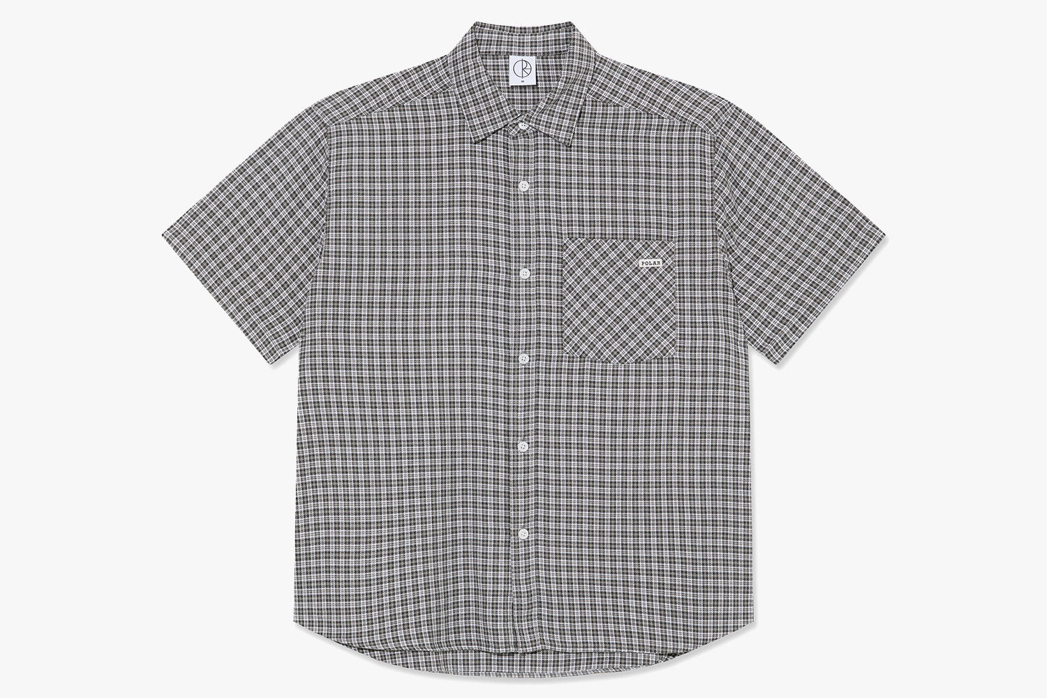 美品 POLAR SKATE ロゴ 刺繍 ルーズフィット ポロシャツ XL MITCHELL SHIRT - Grey SP25 - styrus