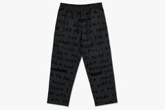 SAD NOTES SURF PANTS - Graphite SU23