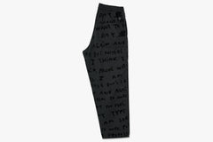 SAD NOTES SURF PANTS - Graphite SU23