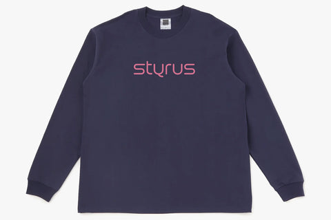 LOGO LS TEE | STYRUS - Navy