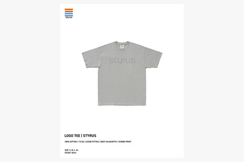 LOGO TEE | STYRUS - Silver