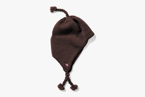 26/27 WOOL FLAP HAT - Brown