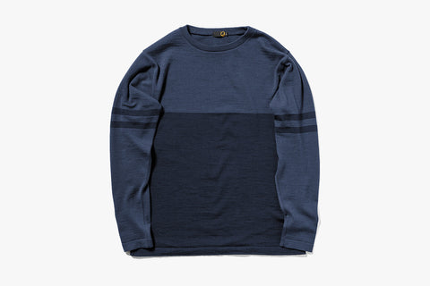 26/27 WOOL LAYER - Grey Navy/ Dark Navy