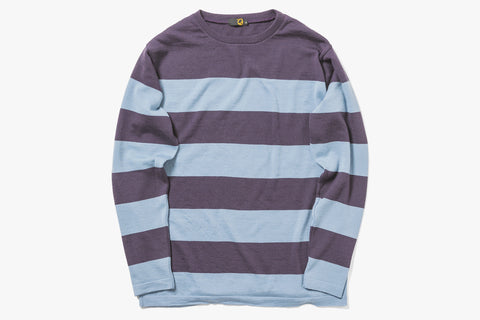 WOOL LAYER 24/25 - Plum/ Light Blue