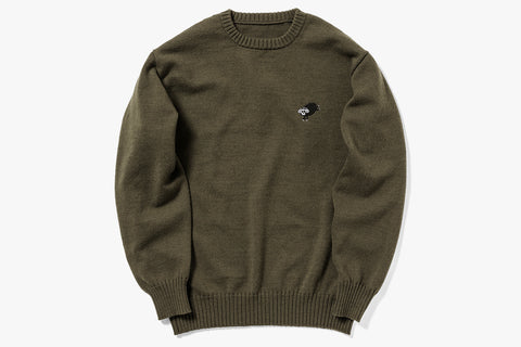 WOOL SWEATER 2024/25 - Olive