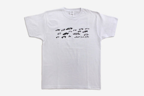 WHEELS OF FIRE TEE - White