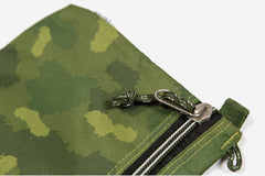 LARGE POUCH - Green Furry Camo