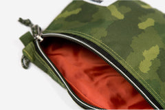 LARGE POUCH - Green Furry Camo