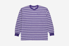 GRADIENT LONGSLEEVE - Deep Purple/White
