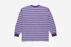 GRADIENT LONGSLEEVE - Deep Purple/White