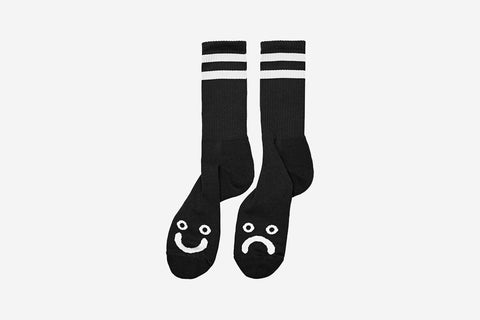 HAPPY SAD SOCKS - Black WIN22