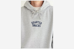 EMBROIDERED ARCH HOODY - Heather Grey