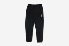 EMBROIDERED SNACKMAN SWEATPANTS - Black