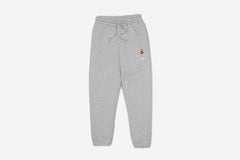 EMBROIDERED SNACKMAN SWEATPANTS - Heather Grey