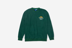 MOUNTAIN LOGO MICROFLEECE CREWNECK - Hunter Green