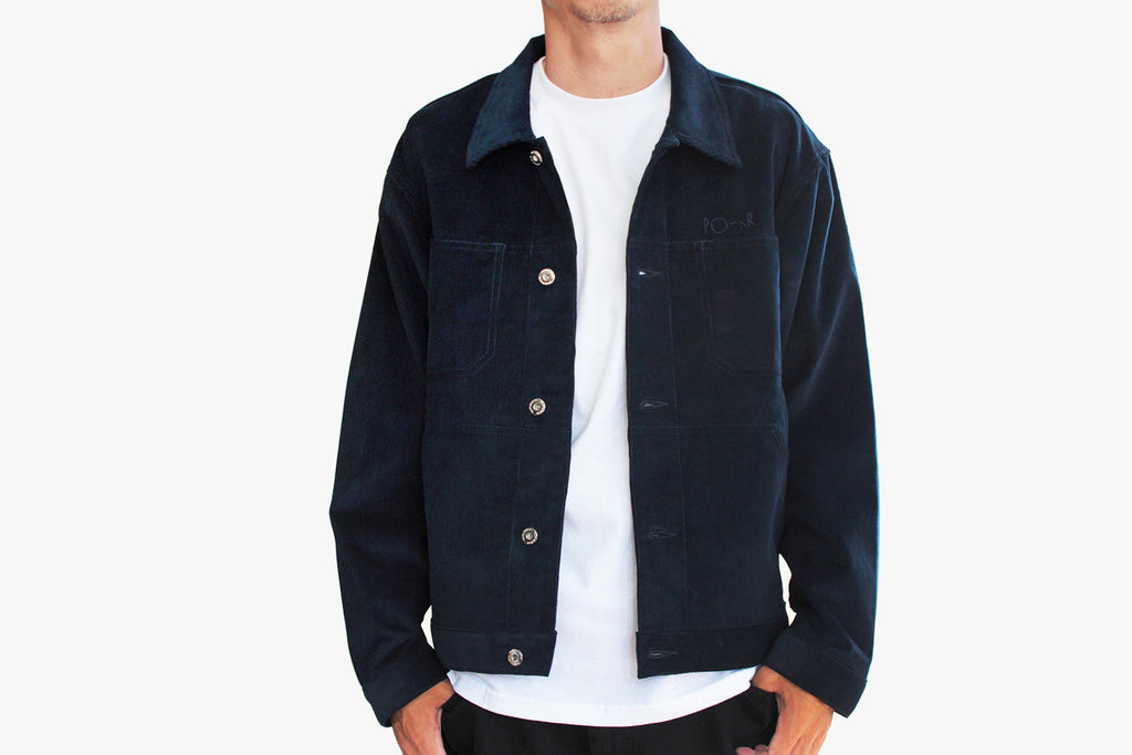 CORD JACKET - Police Blue