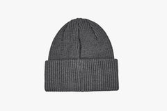 DOUBLE FOLD MERINO BEANIE - Heather Grey