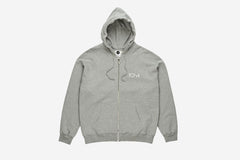 STROKE LOGO ZIP HOODIE - Heather Grey