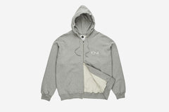 STROKE LOGO ZIP HOODIE - Heather Grey