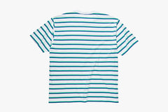 STRIPE POCKET TEE - White