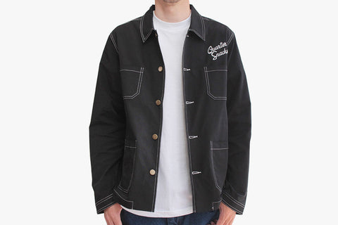 NYLON CHORE JACKET - Black