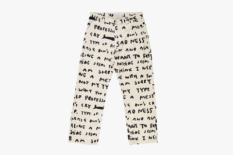 40'S PANTS SAD NOTES - Ivory