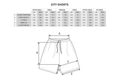 SQUARE STRIPE CITY SWIM SHORTS - Black