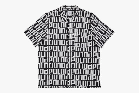 SQUARE LOGO SHIRT - Black/White