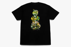 BOTANICAL SNACKMAN TEE - Black