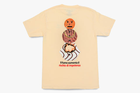 SMOKERS WARNING SNACKMAN TEE - Natural