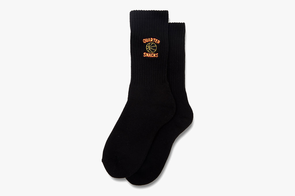 BALL IS LIFE EMBROIDERED SOCKS - Black