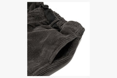 BELTED SIMPLE PANT - Corduroy Faded Green D5