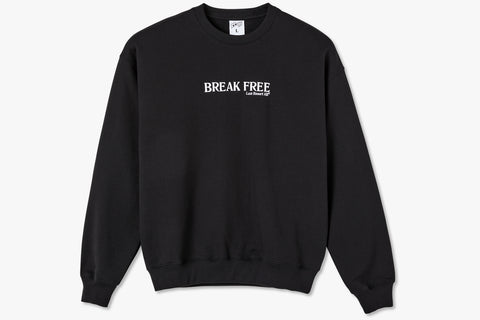 BREAK FREE CREWNECK - Black D4