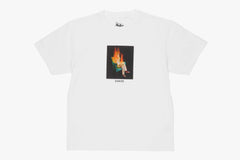 BURNING TEE  - White D8