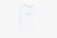 CRAZED PAINTER TEE - White