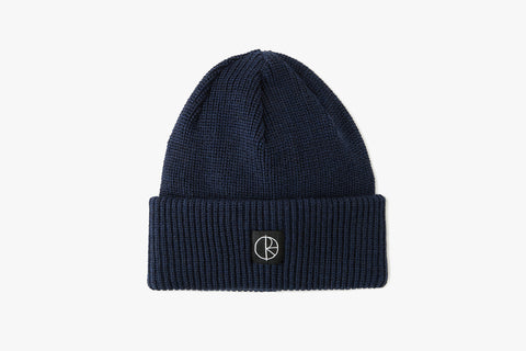 DOUBLE FOLD MERINO BEANIE - Navy