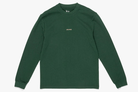 DREAMER LOGO L/S TEE  - Bench Green w/ Sand D5