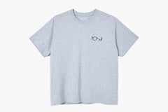 3 TONE FILL LOGO TEE - Sport Grey