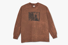 LEAVES AND WINDOW LONGSLEEVE - Rust SP22