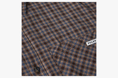 MITCHELL FLANNEL SHIRT - Brown/Blue WIN22