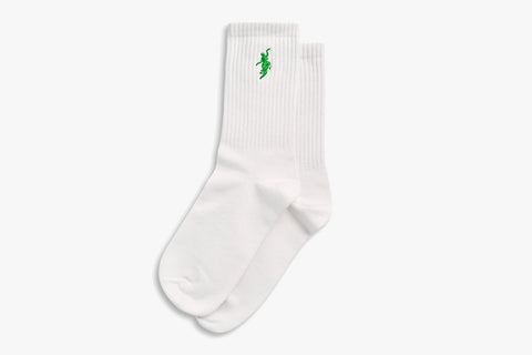 NO COMPLY SOCKS - White/Green SU22