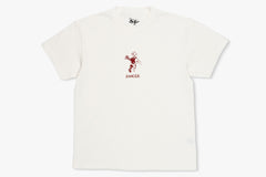 OG LOGO TEE  - Off White w/ Red D5