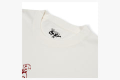 OG LOGO TEE  - Off White w/ Red D5